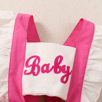 Summer Sleeveless Vest Letter Printing Siamese Split Skirt