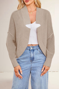 Fashionable Batwing Sleeve Knitted Cardigan Sweaters Coat