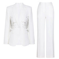 Elegant Womens Blazer And Pants Suit
