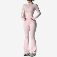 Zipper Nude-Feel Yoga Suit Women's