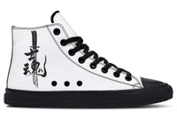 Printed Couple High-top Canvas Shoes