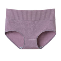 Women's Japanese-style Purified Cotton Belly Contracting Mid-high Waist Plus Size Briefs