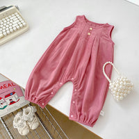 Sleeveless Strap Trousers Baby Autumn Clothing
