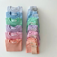 Two-piece Baby Casual Candy Color Sweatpants