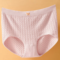 Women's Cotton High Waist Belly-contracting Antibacterial Crotch Lace Underwear