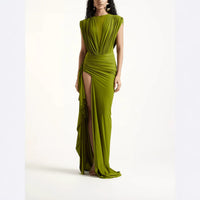 Women's Sexy Slim-fit Sleeveless High-slit Dress