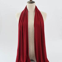 Solid Color Rayon Jersey Women's Scarf Mercerized Cotton Modal Kerchief