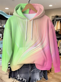 Tie-dye Gradient Print Women's Hoodie