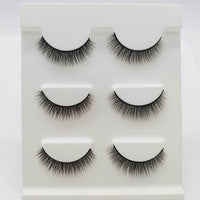 Three Pairs Of 3D Eyelash Natural Thick Multi-layer