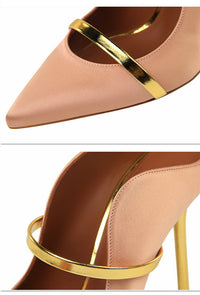 Women's Stiletto Single Shoes Back Empty Sandals