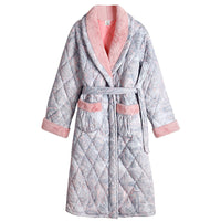 Women's Simple Coral Velvet Thick Warm Nightdress