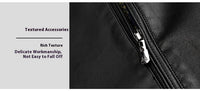 Thin Fleece-lined Soft Leather Jacket For Dad
