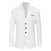 Men's Solid Color Three-button Suit