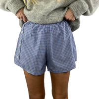 Women's Shorts Loose Plaid Beach Pants Home Wear