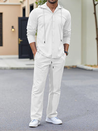 Mens Relaxed Fit Long Sleeve Suit With A Minimalist Design