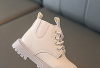 Single Leather Net Celebrity Foreign Trade Baby Short Boots