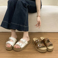 Women's Thick Soled Slippers, High-End Outer Wear, New 2026 Summer Style, One-Strap Birkenstock-Style Sandals For Women