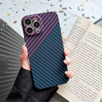 Double-faced Kevlar Carbon Fiber Texture Mobile Phone Case