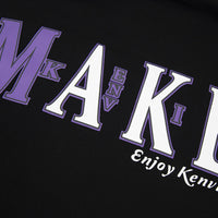Cartoon Letter Print Brushed Hoody Men