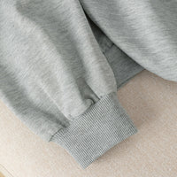 Lady's Color-block Lace Mid-length Sweatshirt