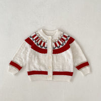 Knitted Coat Strap Romper For Children