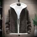 Men's Casual Hooded Cashmere Fleece Cotton Jacket Thickened Jacket Youth Coat