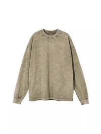 Heavy Thickening Fried Flower Men's Round Neck Loose Sweatshirt