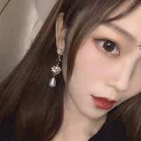 Sweet Temperament Pearl Jeweled Earrings For Women