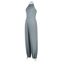 Women's Halter Beauty Back Fitness Jumpsuit