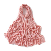 56 Colors Solid Color Modal Scarf Small Size Monochrome Jersey Veil Mercerized Cotton Scarf