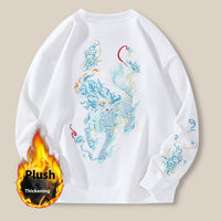 Cotton Loose Embroidery Plus Size Men's New Hoodie