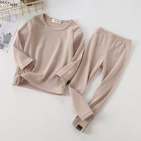 Autumn And Winter New Children's Long-sleeved Thick Pajamas Homewear Suit