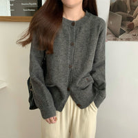 Long Sleeve Women's Knitted Cardigan Top