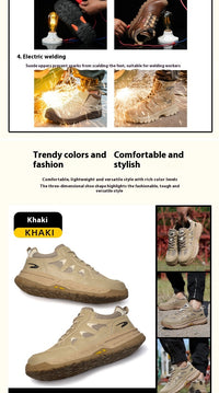 Anti-smashing And Anti-penetration Summer Sweat Absorbing Breathable Work Shoes