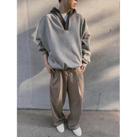 Hooded Sweater Men's Patchwork Coat