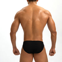 Men's Ice Silk Thin U Convex Mask Cloth Silky Translucent Low Waisted Shorts