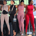 Women's Fashion Sports Casual Skinny Sleeveless Jumpsuit