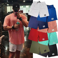 Metal Silk Fabric Sports Shorts Running Loose