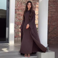 Two-piece Long Dress Set For Women With Long Sleeves