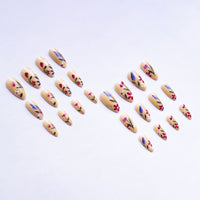 European And American Almond-shaped Removable Flower Wear Armor