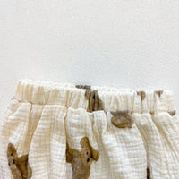 Bear Printed Baby Two Pieces Blouse And Pants
