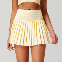 High-waisted Quick-drying Pleated Skirt For Sports No-show Tennisbadminton Skirt