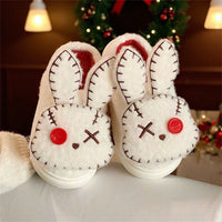 Women's Fashion Villain Rabbit Pirate Personality Cotton Slippers