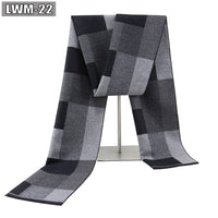 Men's Scarf European And American Cashmere Autumn And Winter Business Plaid
