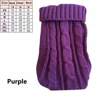 Knitted pet clothing for hairless cats