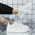 Outdoor Trendy White Shoes Lace-up Breathable Men