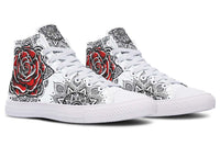 Printed Couple High Top Canvas Shoes