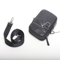 Men's Casual First-Layer Cowhide Shoulder Phone Bag
