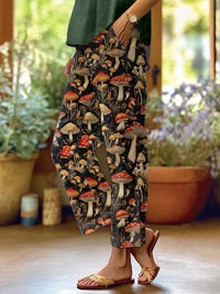 Printed Women's Casual Pants With Pockets