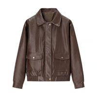 Retro Old Money Style Coat Motorcycle Clothing Jacket